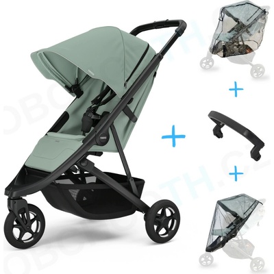 Thule Set 4v1 Spring 2 Mist Green on Black 2025 + madlo + pláštěnka + ochranná síť OBCHODTH.CZ – Zbozi.Blesk.cz