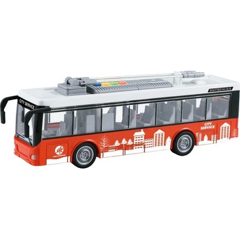 WENYI Детска играчка City Service - Градски автобус, със звук и светлина, 1: 16 (2104A420)