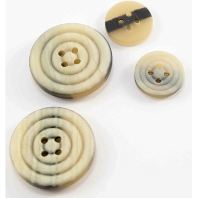 Dierkový gombík - kameninový melír - priemer 2,5 cm
