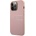 GUESS Saffiano PU Leather Hard Case - дизайнерски кожен кейс за iPhone 13 Pro Max (розов)