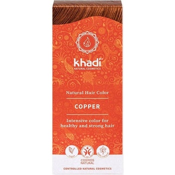 Khadi rostlinná barva na vlasy Copper měděná 100 g