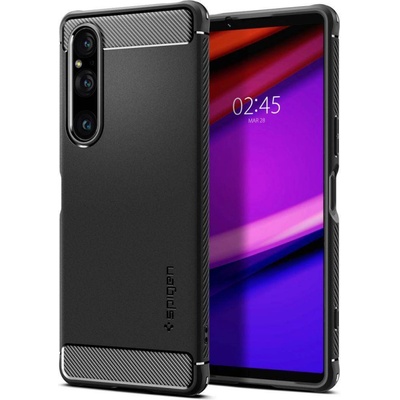 Spigen Гръб Spigen Rugged Armor за Sony Xperia 1 V - Черен