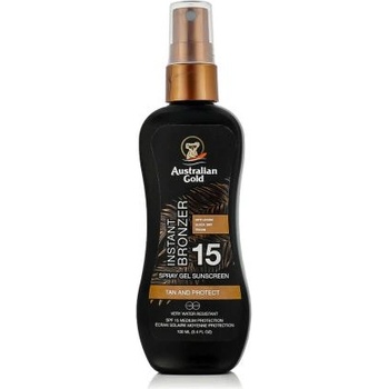 Australian Gold Instant Bronzer Spray Gel Sunscreen SPF15 спрей с натурален бронзант 100 ml