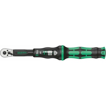Momentový kľúč Wera Click-Torque A 5, 2,5–25 Nm, chróm-vanádiová oceľ, 1 kus.