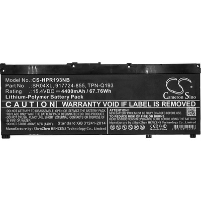 Cameron Sino Батерия за лаптоп HP Omen 15-ce000ng; Pavilion 15-CE015DX SR04XL LiPo 15, 4V 4400mAh CAMERON SINO (17063)
