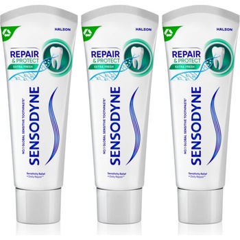 Sensodyne Repair & Protect Extra Fresh паста за зъби за защита на зъбите и венците 3x75ml