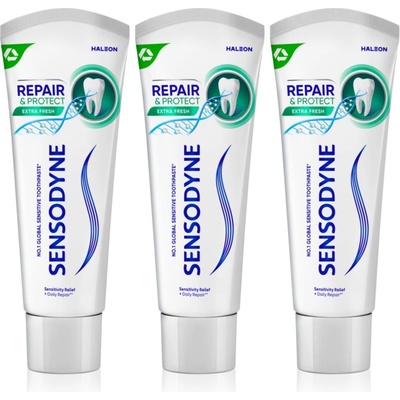 Sensodyne Repair & Protect Extra Fresh паста за зъби за защита на зъбите и венците 3x75ml