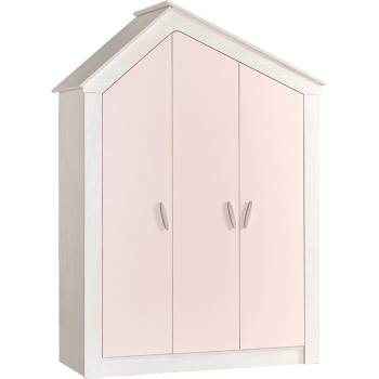 Carmen Трикрилен детски гардероб pink house (3575087)