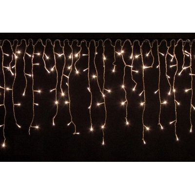 LUMA LED Vánoční světelný déšť se zábleskem 210 LED 5m napájecí kabel 5m teplá bílá s časovačem