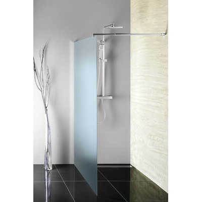 WALK-IN zástěna jednodílná k instalaci na zeď, 700x1900 mm, sklo Brick