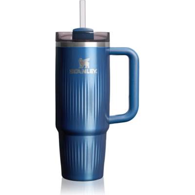 STANLEY Quencher H2. O FlowState Fluted Tumbler неръждаема термочаша със сламка средни Glacial Blue Shine 890ml