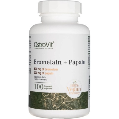 OstroVit Bromelaín + papaín 100 kapsúl