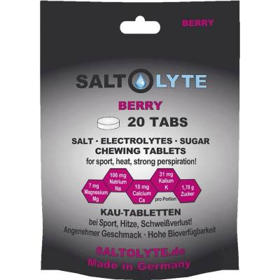 SALTOLYTE 20 дъвчащи таблетки със сол и електролити - Berry