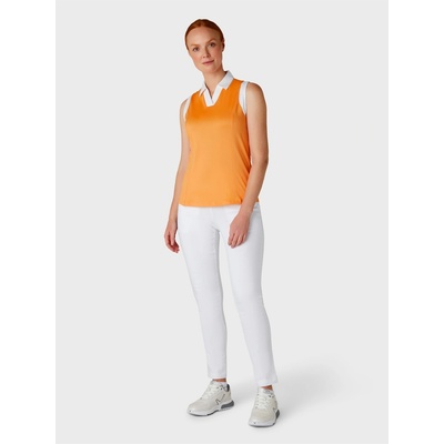 Callaway Блуза с яка Callaway Women's Sleeveless Performance Polo Shirt - Papaya