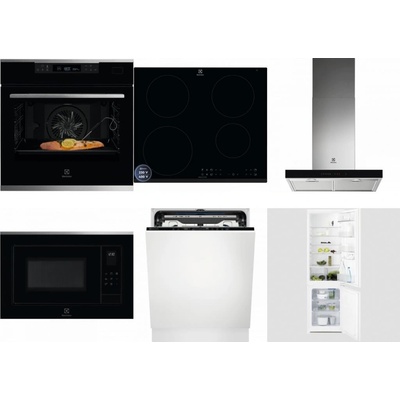 Set Electrolux KOBCS31X + LIR60433B + LFT766X + LMS4253TMX + EEM69410L + LNT3LF18S