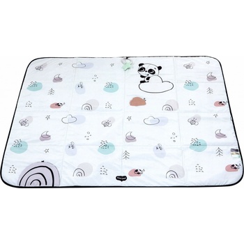 TINY LOVE Vzdělávací cestovní hrací podložka XL DECOR černá bílá