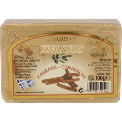 Knossos Olivové tuhé mydlo Skořice 100 g
