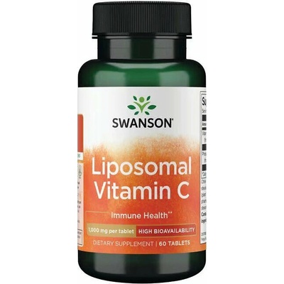 Swanson Liposomal Vitamin C - High Bioavailability 60 ks, tablety, 1000 mg