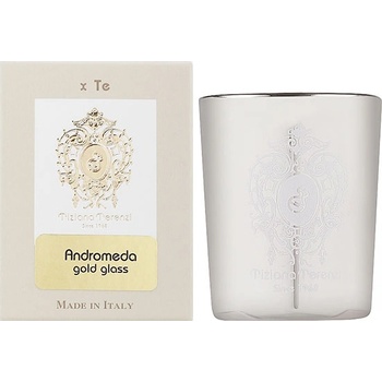 Tiziana Terenzi Andromeda Gold Glass Candle ароматна свещ с дървен фитил унисекс 500 гр