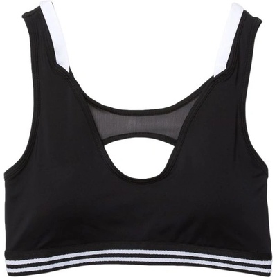 Lacoste Дамски сутиен Lacoste Contrast Accents And Cut-Outs Sports Bra - black/white/black