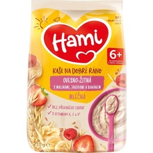 Hami Mliečna ovseno ražná s banánom jahodami a malinami 210 g