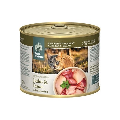 Pure Nature Cat Adult kura a Bažant s petrželkou 200 g