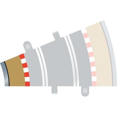 Rozšíření trati SCALEXTRIC C8280 Border Kerb & Barrier Curve R2