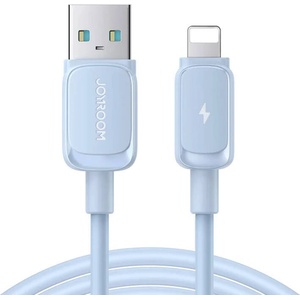 JOYROOM Кабел USB-A към Lightning Joyroom S-AL012A14 2.4A/1.2m (син) (S-AL012A14 1.2M-BLUE)