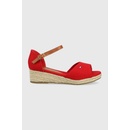 Tommy Hilfiger Espadrilky Rope Wedge sandal T3A7-32185-0048 M Červená