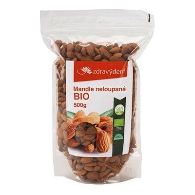 Zdravý den Mandle nelúpané BIO 500 g