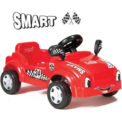Dolu Детска кола с педали Dolu - Smart, червена (8690089080196)