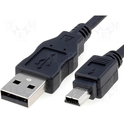 Goobay 93228 USB 2.0, USB A vidlice, USB B mini vidlice, 0,15m, černý
