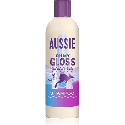 Aussie Oh My Gloss Shampoo šampón na lesk a hebkosť vlasov 300 ml