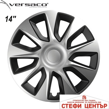 Image 1 of Versaco Тасове за джанти 14'' Versaco Stratos Silver / Black (56022)