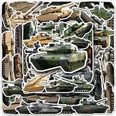 Set 50 samolepek tank
