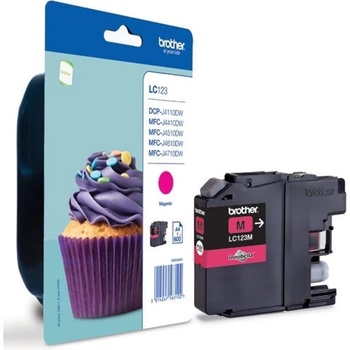 Brother LC123 Оригинална мастилена касета (магента) (obi lc123ma 8480)