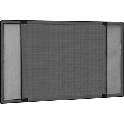 vidaXL Ролетен комарник за прозорци, антрацит, (100-193)x75 см (149043)