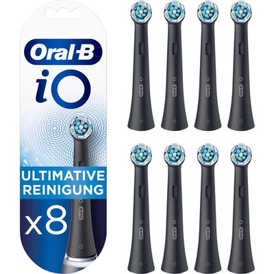 Oral-B Braun Oral-B iO Ultimative Cleaning 8 броя глава за електрическа четка за зъби, черен (Ultimat)