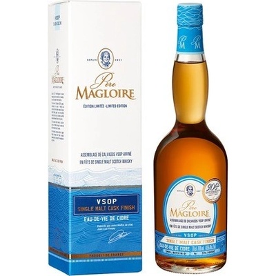 Pére Magloire Calvados Pays d'Auge VSOP Single Malt Cask Finish 40% 0,7 l (kartón)