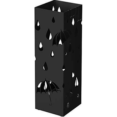 Stojan na deštníky, motiv kapky, černý, výška 49 cm