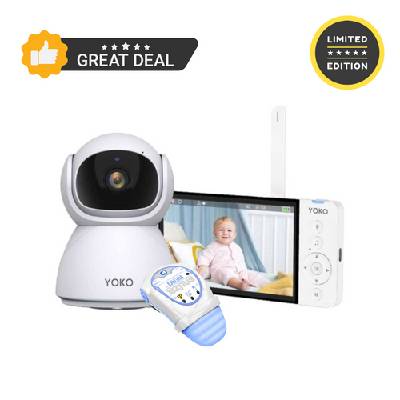 NATULINO Videochůvička YOKO X5 + Monitor dechu Snuza Hero MD ⭐⭐⭐⭐⭐ Bestseller