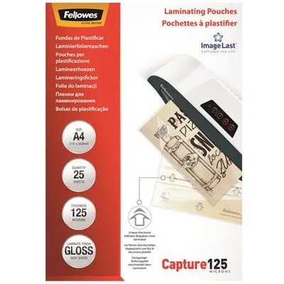Fellowes Термоламиниращо фолио, 125 микрона, a4, гланц, 25 бр. , fellowes (5396301)