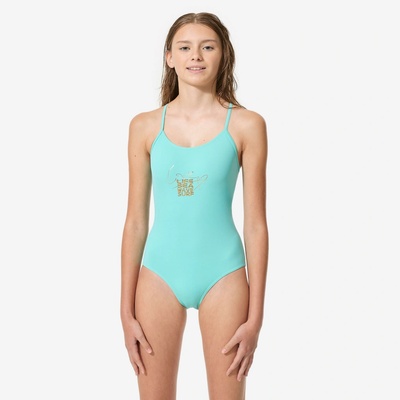 Decathlon Dívčí jednodílné plavky na surf Hiloe