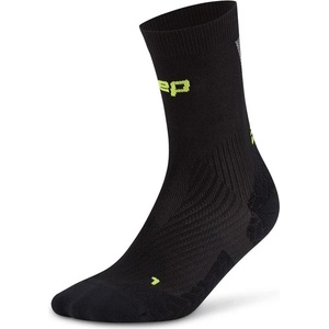 CEP Мъжки чорапи за бягане CEP Run Ultralight Socks Mid Cut 4.0 Running socks - Black / Grey - размер III (201-9126-0111)