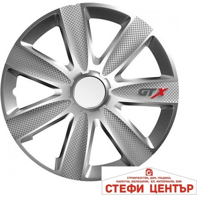 Versaco Тасове за джанти 16" Versaco Carbon GTX - Silver (56057)
