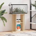 vidaXL Поставка за аквариум, сонома дъб, 60x30x60 см, инженерно дърво (833570)