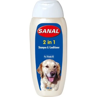 SANAL Шампоан за кучета SANAL 2 in 1 шампоан с балсам 200 мл концентрат - Холандия SV4000