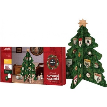 LEROS Bylinný Adventný kalendár Stromček 24ks