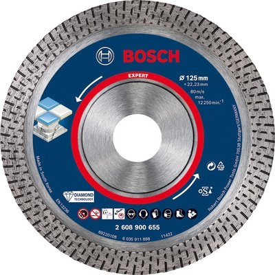 Bosch Diamantový rezací kotúč EXPERT HardCeramic, 125 x 22,23 x 1,4 x10 mm 2608900655