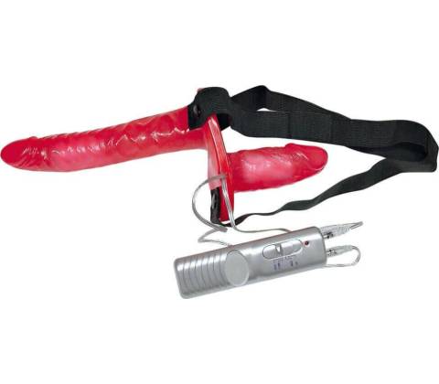 Bad Kitty Vibr. Strap-On Duo